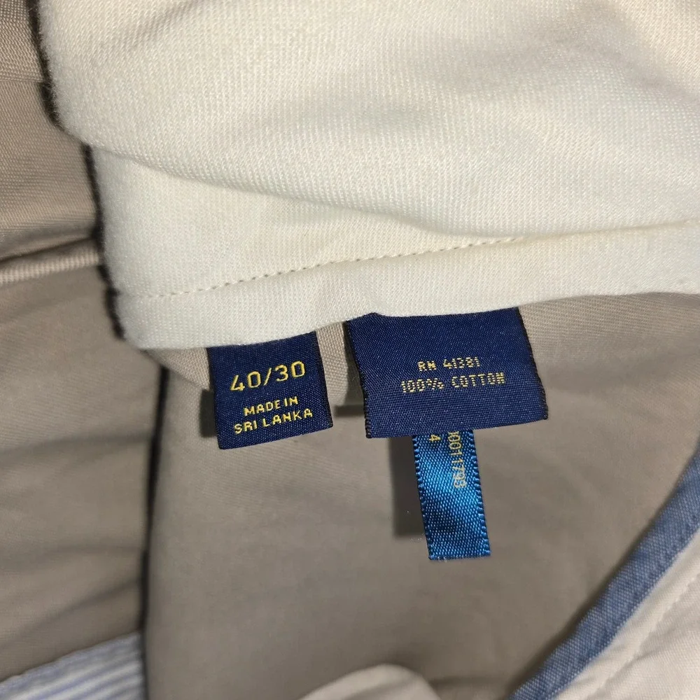 NEW Polo Ralph Lauren Mens Classic Pleated Fit Chino Pants Hudson Tan 40x30